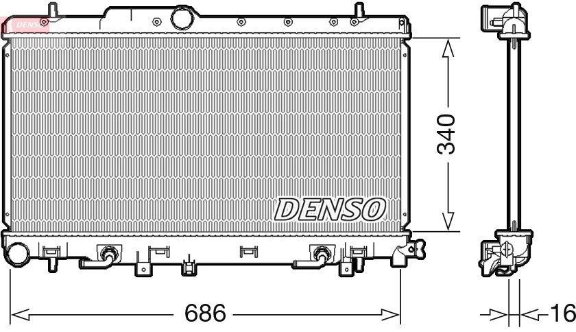 Radiator, engine cooling