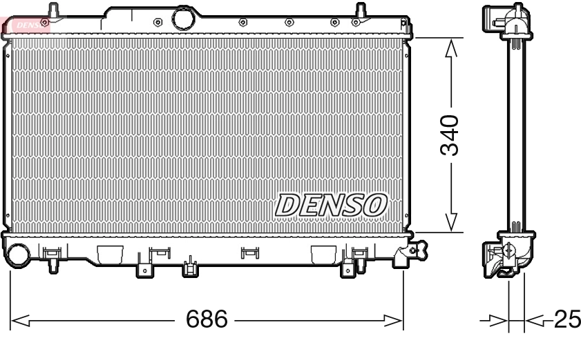 Radiator, engine cooling
