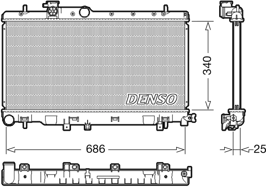 Radiator, engine cooling
