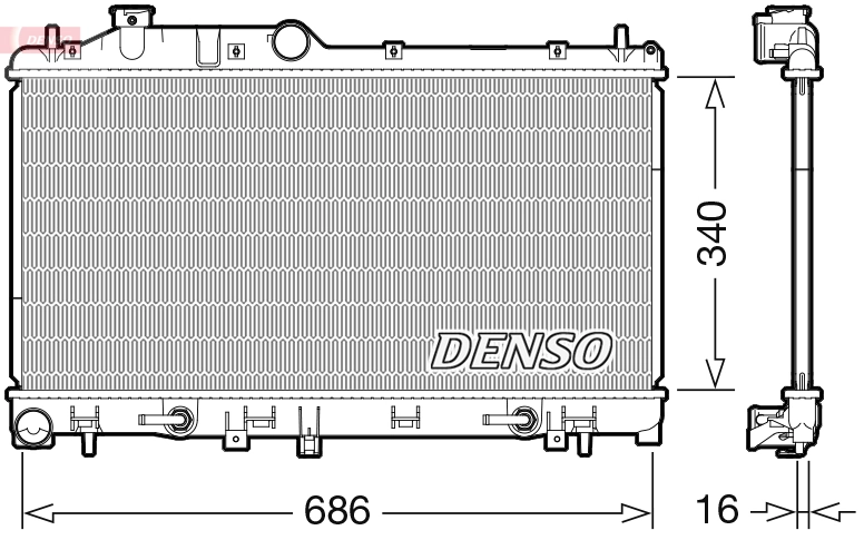 Radiator, engine cooling