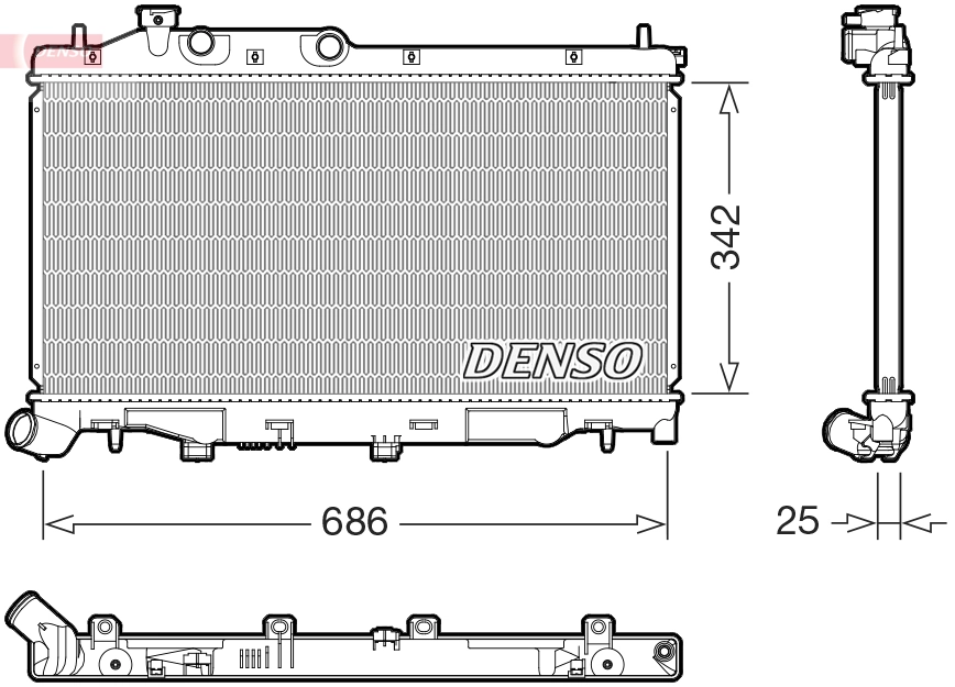 Radiator, engine cooling