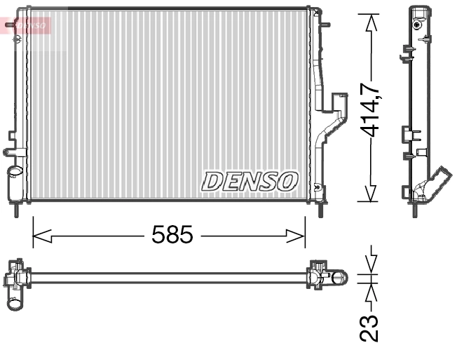 Radiator, engine cooling