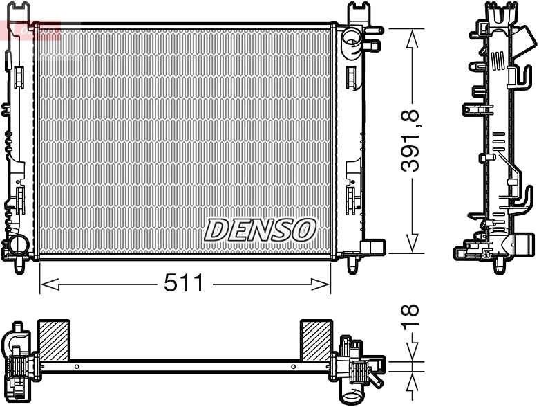 Radiator, engine cooling