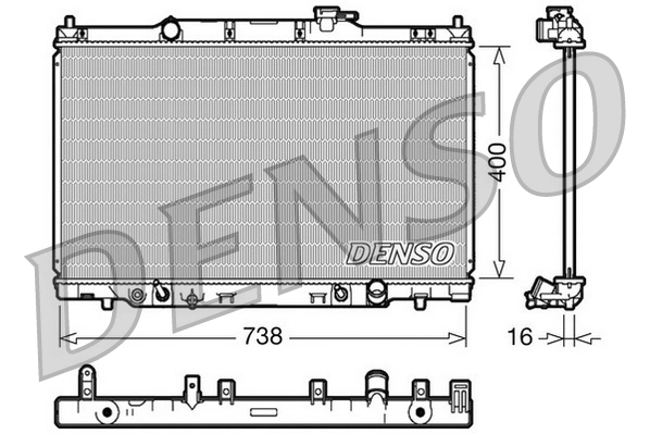 Radiator, engine cooling