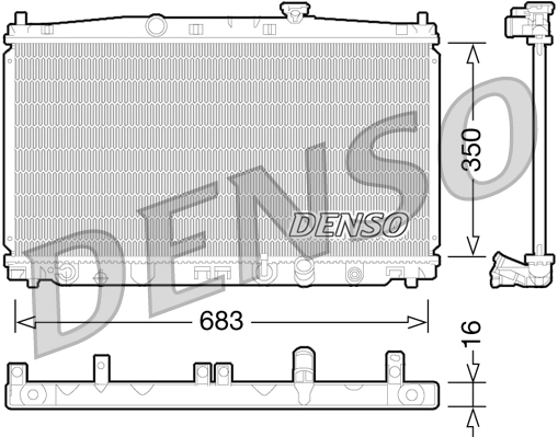 Radiator, engine cooling