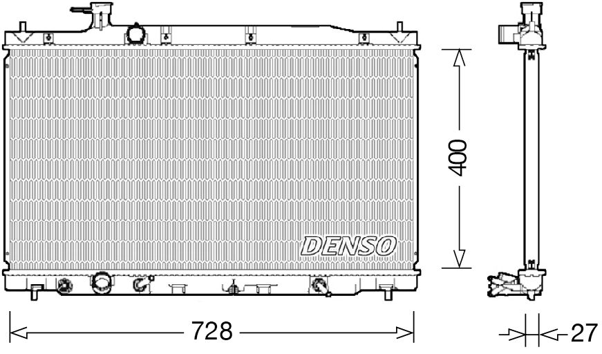 Radiator, engine cooling
