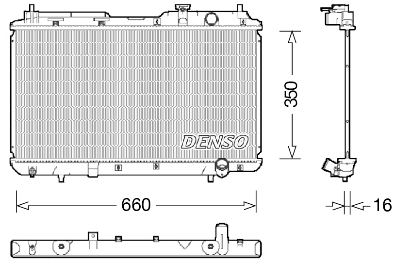 Radiator, engine cooling