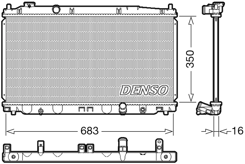 Radiator, engine cooling