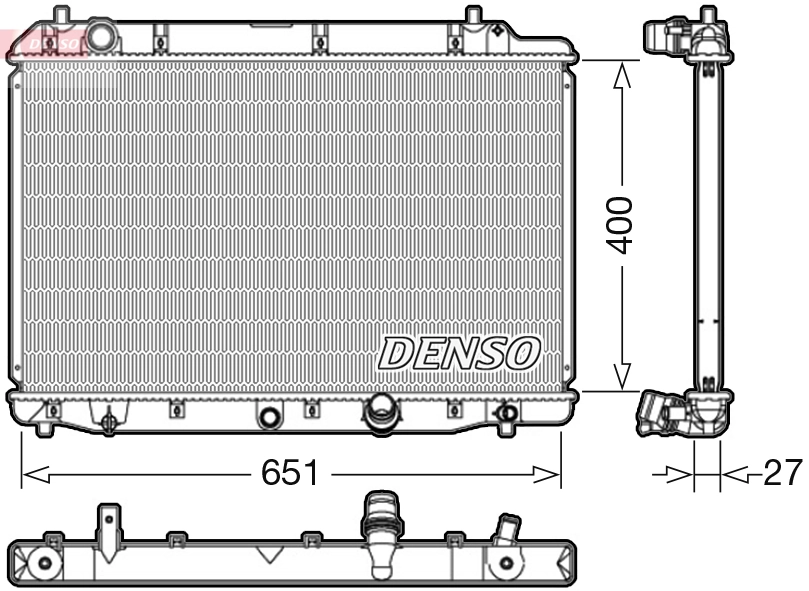 Radiator, engine cooling