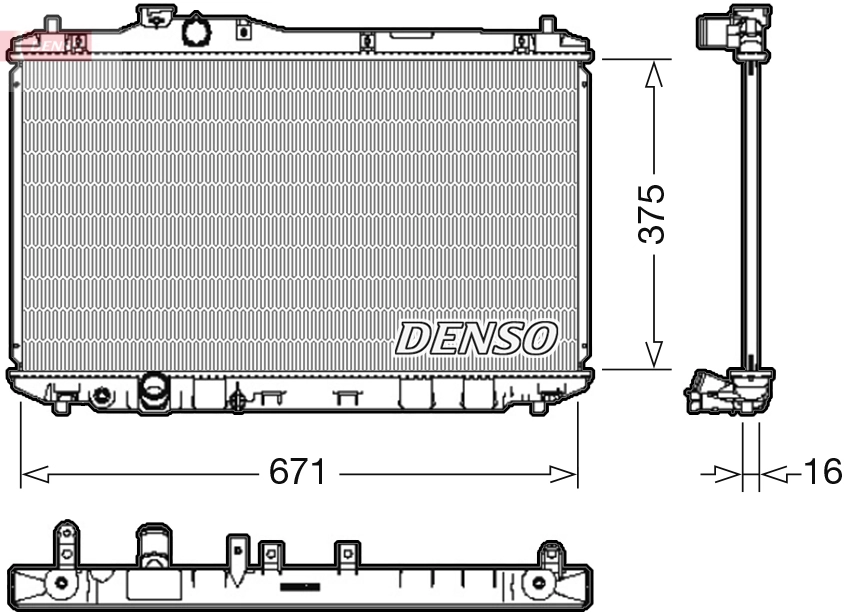 Radiator, engine cooling