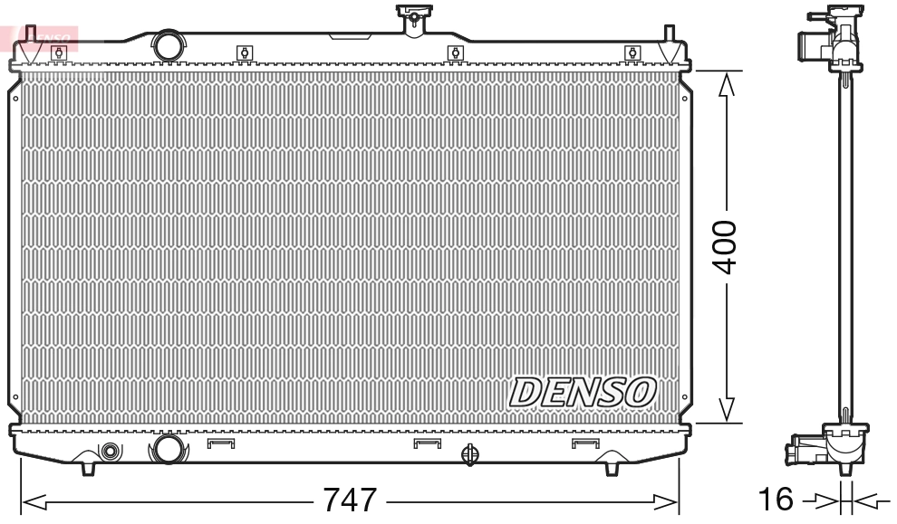 Radiator, engine cooling