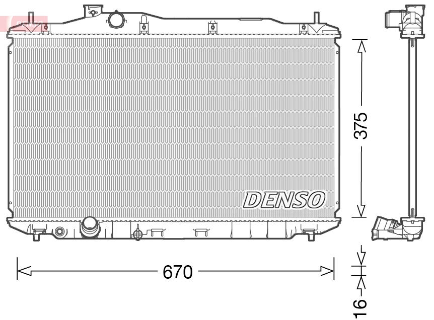 Radiator, engine cooling