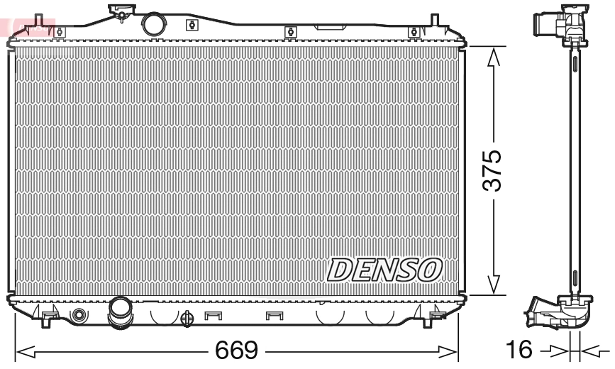 Radiator, engine cooling