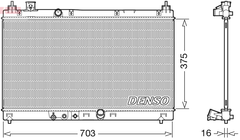 Radiator, engine cooling
