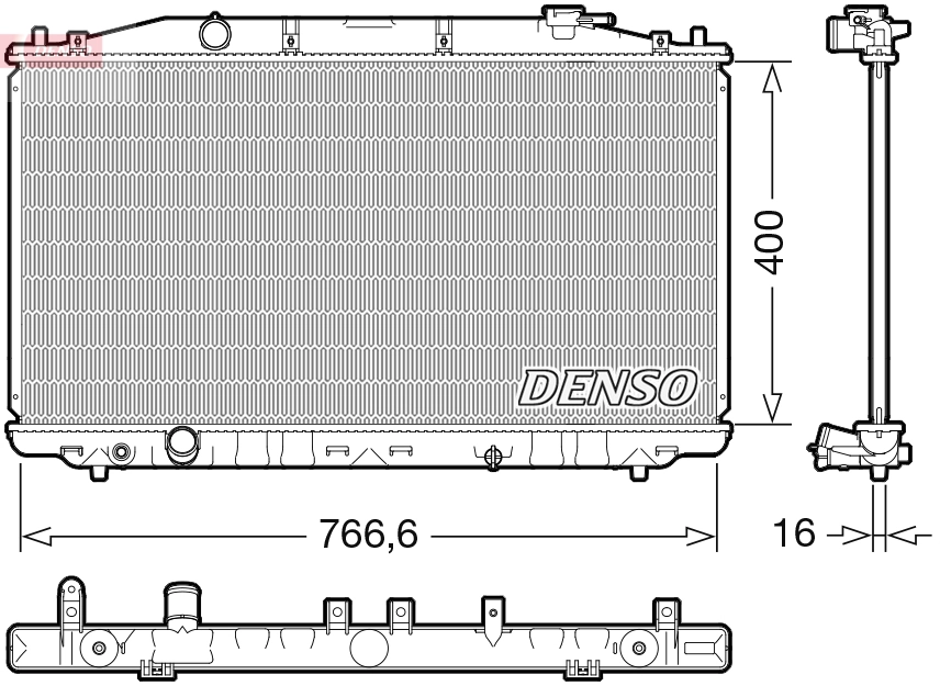 Radiator, engine cooling