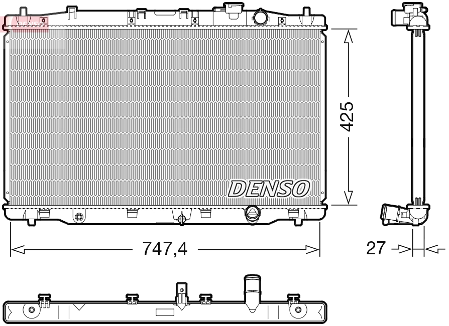 Radiator, engine cooling