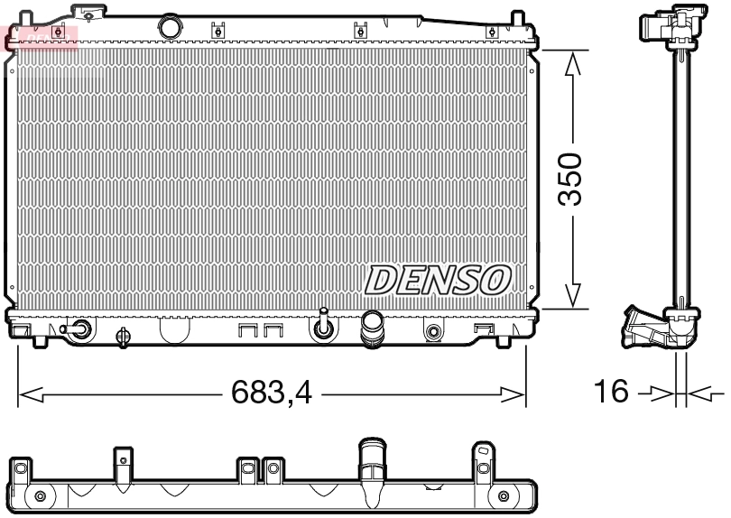 Radiator, engine cooling