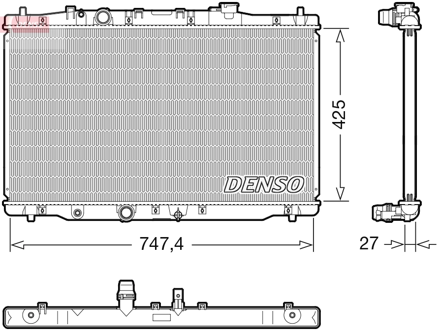 Radiator, engine cooling