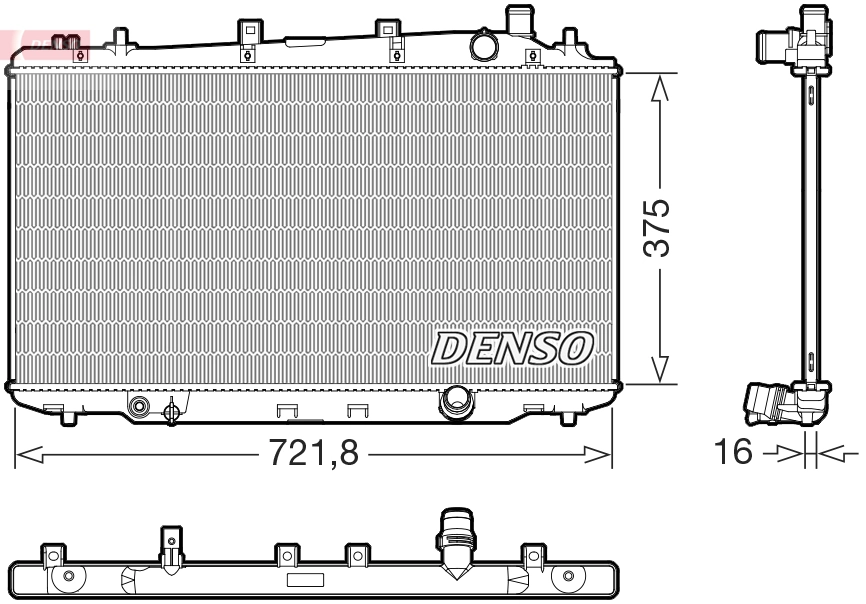Radiator, engine cooling