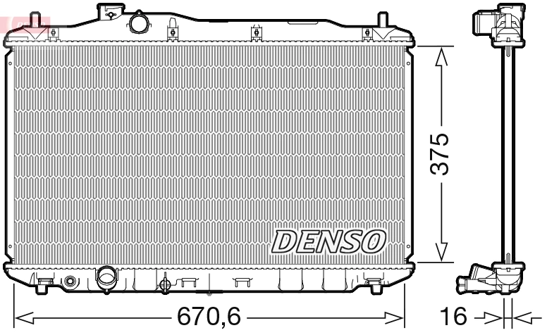 Radiator, engine cooling
