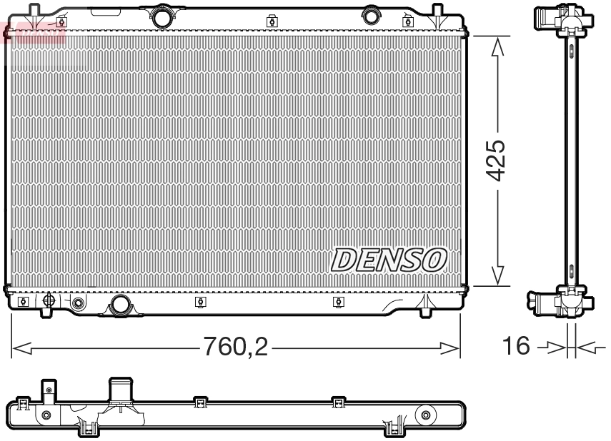 Radiator, engine cooling