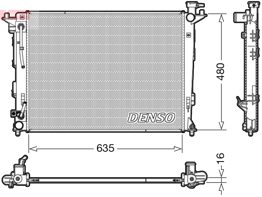Radiator, engine cooling