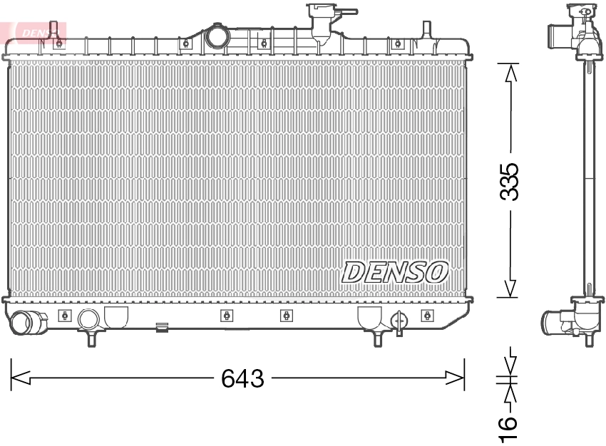 Radiator, engine cooling