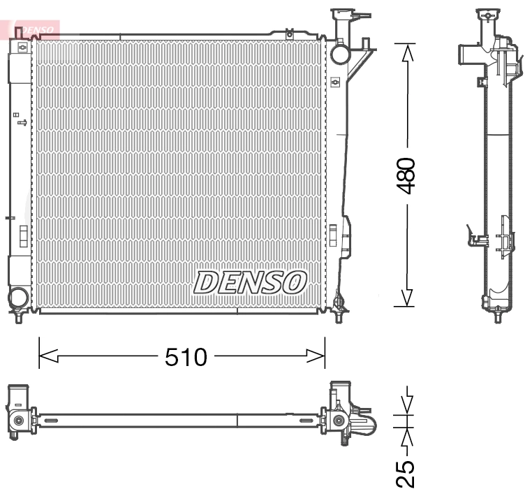 Radiator, engine cooling