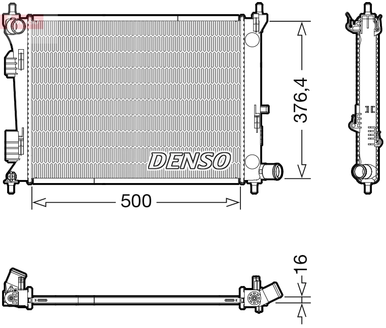 Radiator, engine cooling