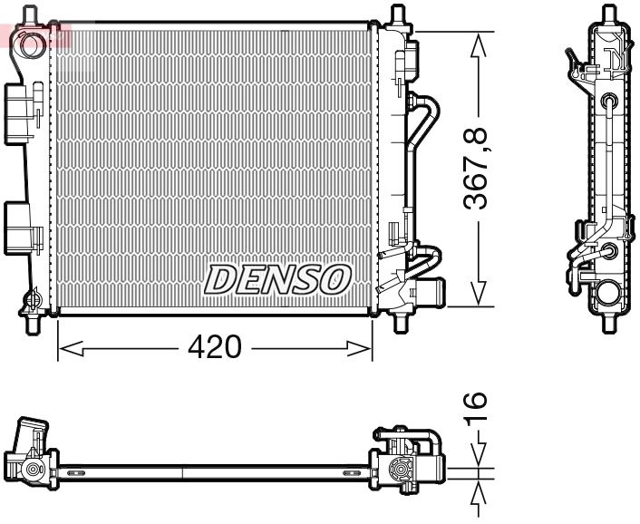 Radiator, engine cooling