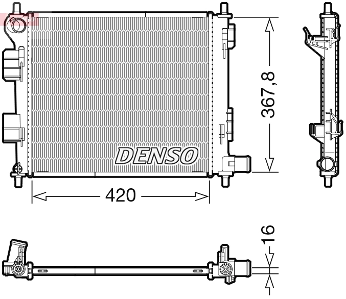 Radiator, engine cooling