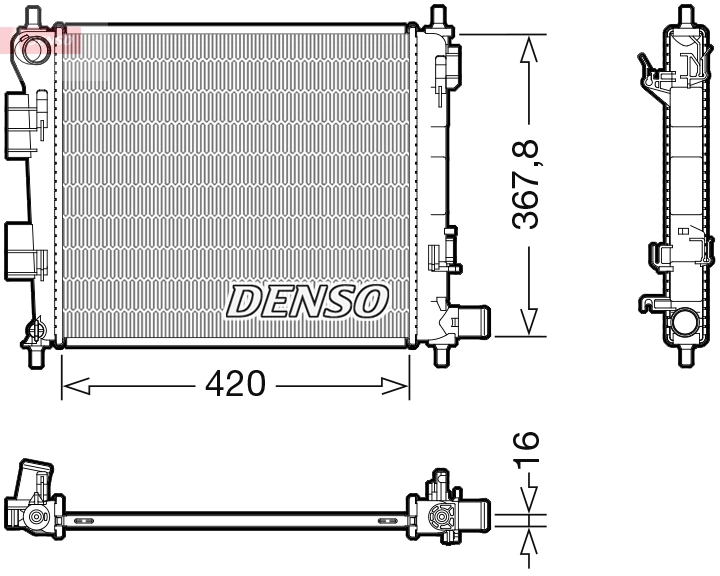 Radiator, engine cooling