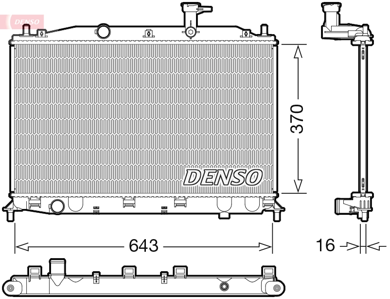 Radiator, engine cooling