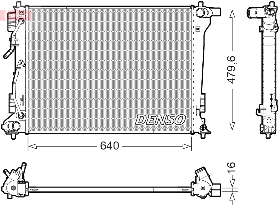 Radiator, engine cooling