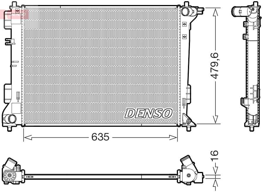 Radiator, engine cooling
