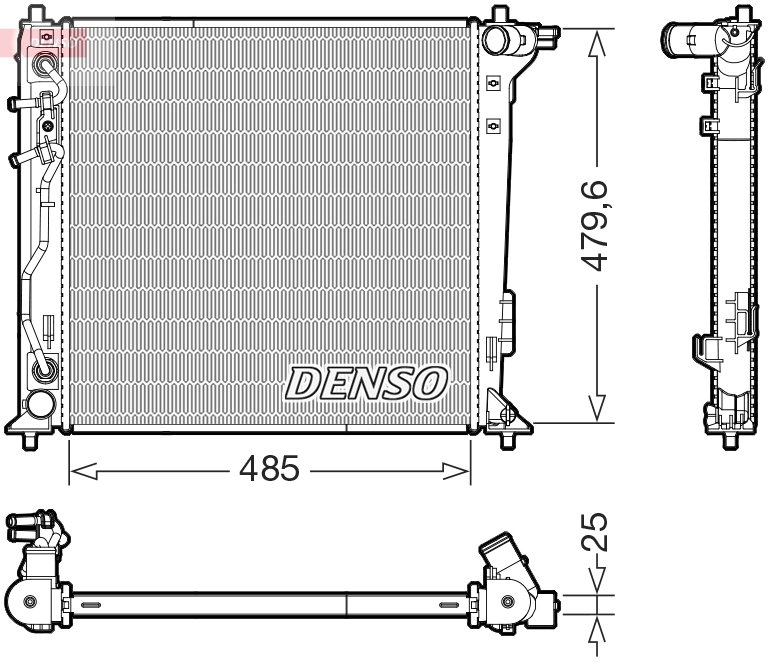 Radiator, engine cooling