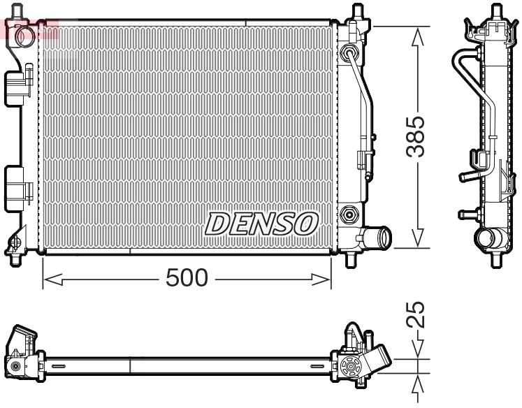 Radiator, engine cooling