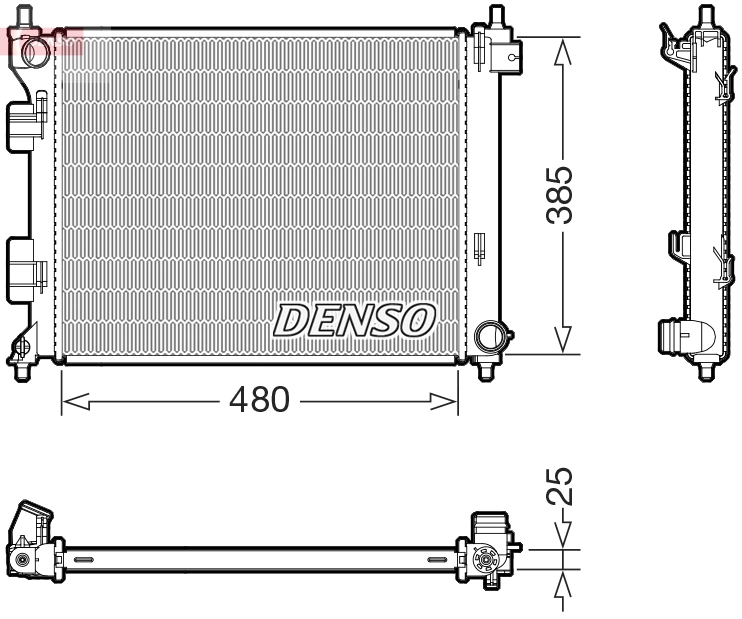Radiator, engine cooling