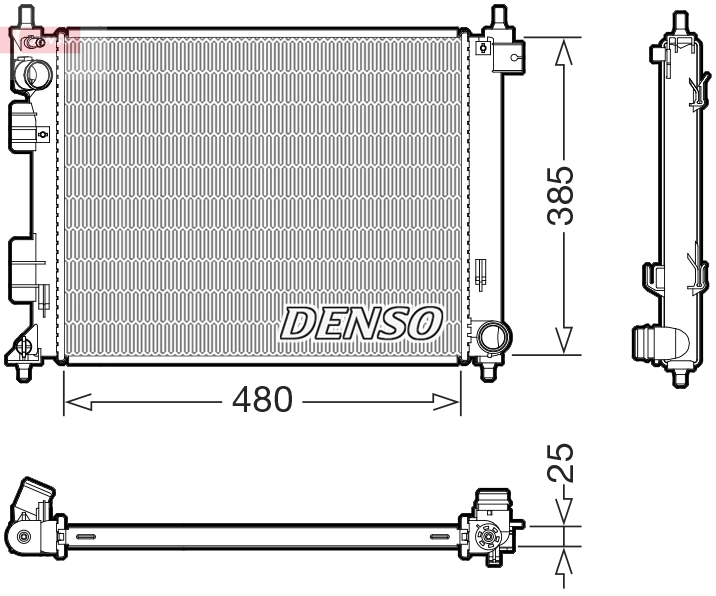 Radiator, engine cooling