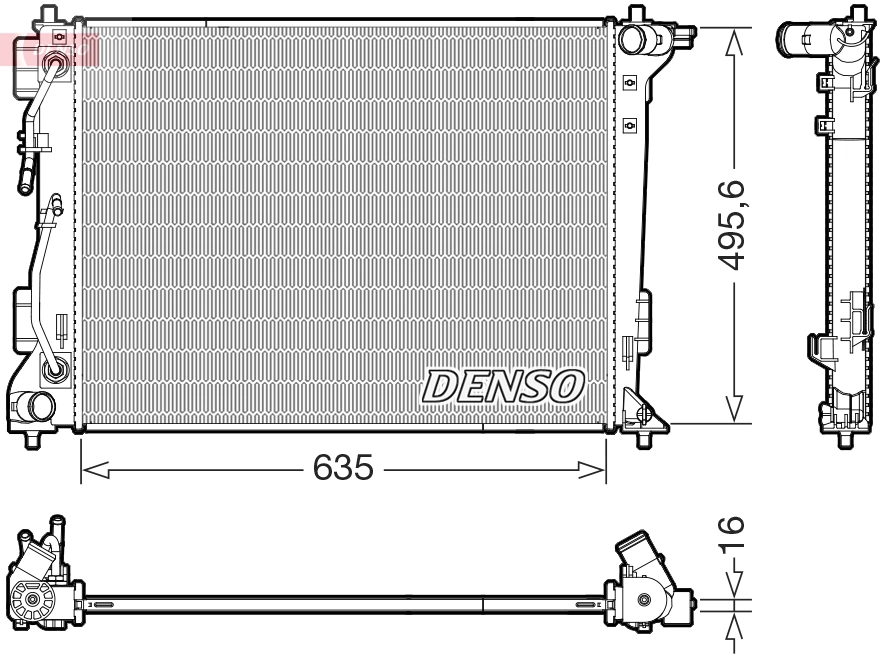 Radiator, engine cooling