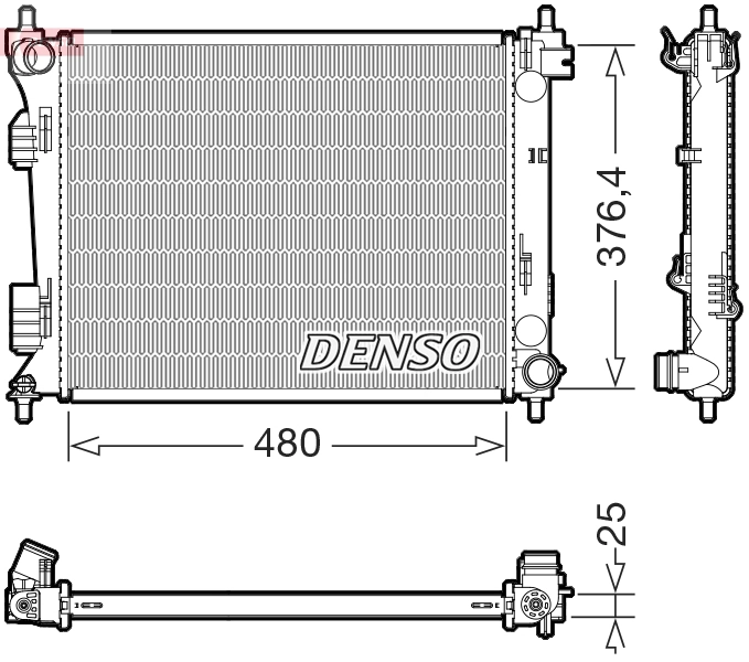 Radiator, engine cooling