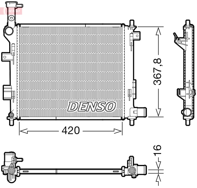 Radiator, engine cooling