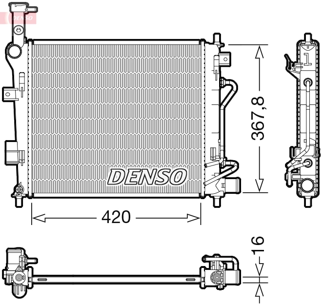 Radiator, engine cooling
