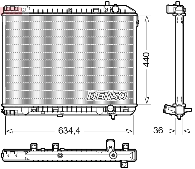 Radiator, engine cooling