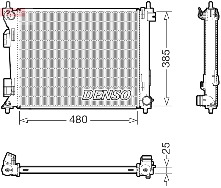 Radiator, engine cooling