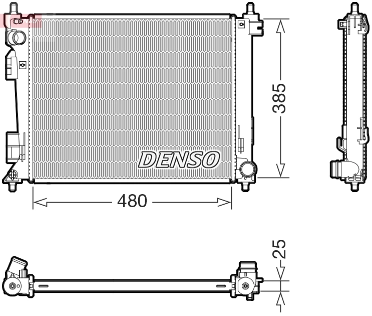 Radiator, engine cooling