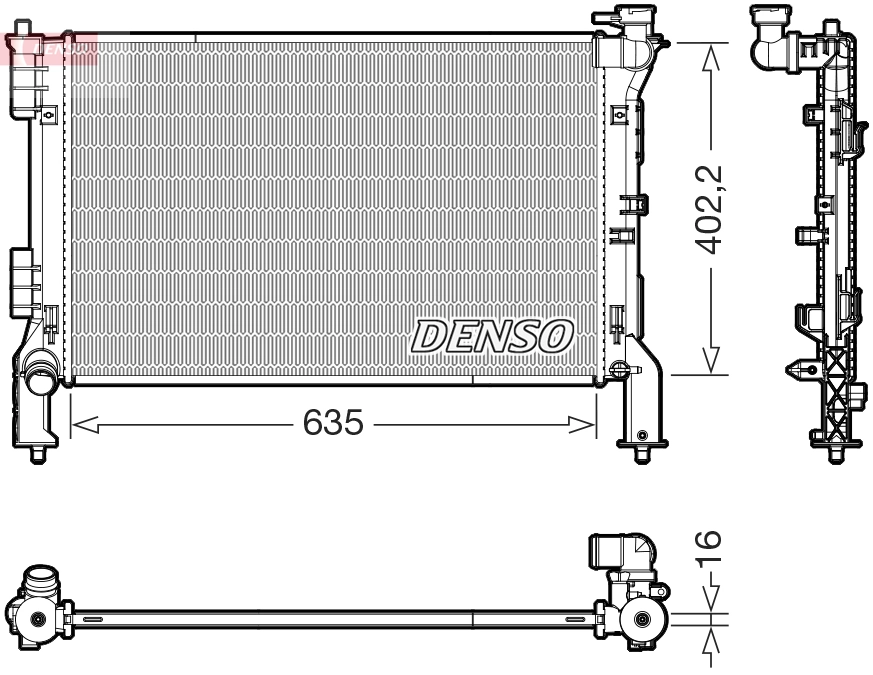 Radiator, engine cooling