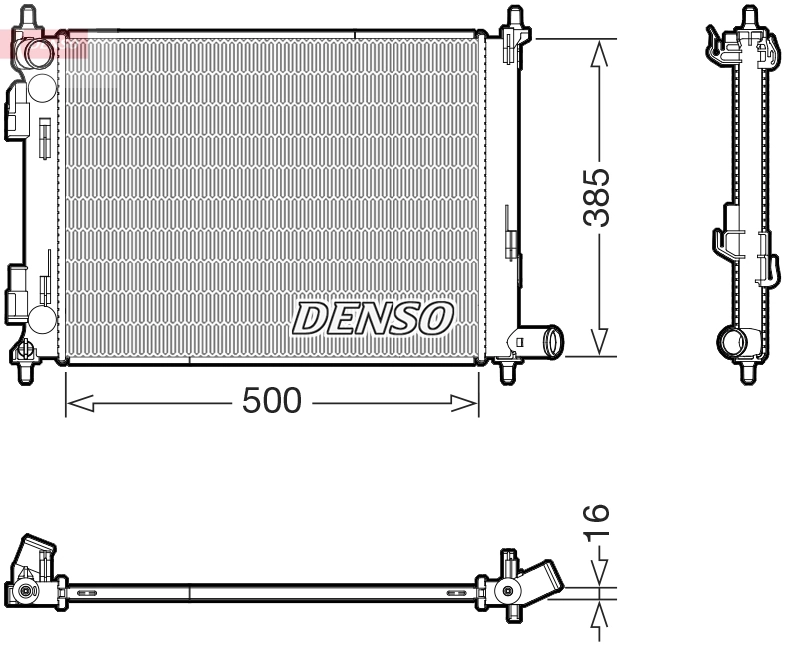 Radiator, engine cooling