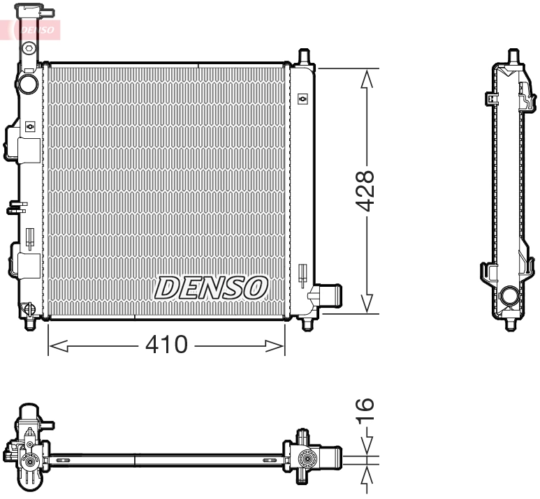 Radiator, engine cooling