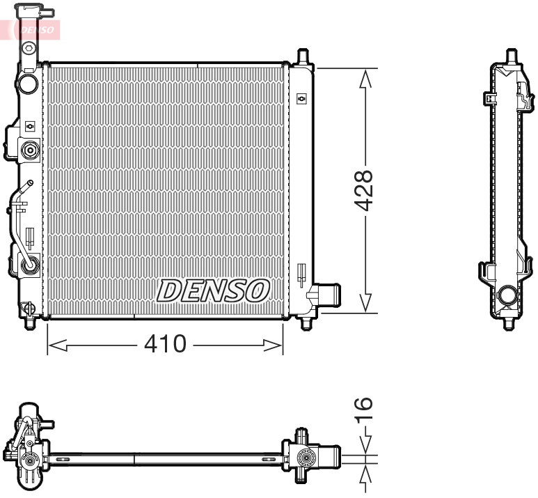 Radiator, engine cooling